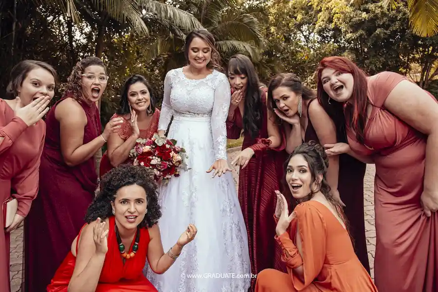 madrinhas de casamento com a noiva